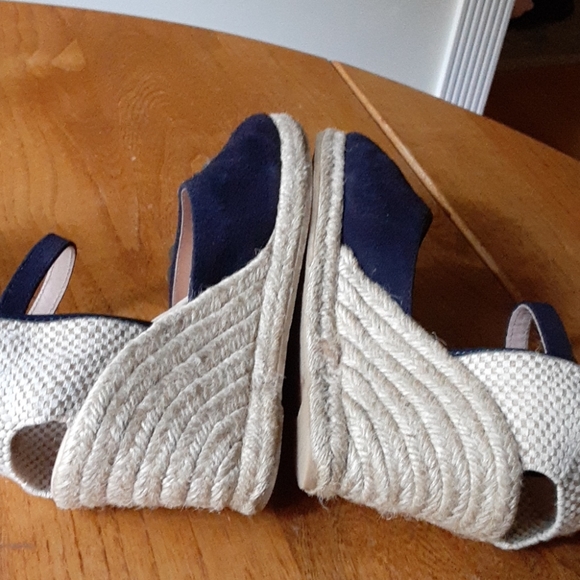 Cuple Suede Espadrille Wedge Sandal Sz37 US7 - Picture 5 of 12